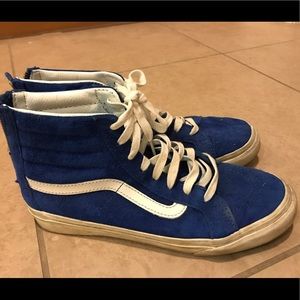 Vans Sk8-Hi Imperial Blue & White Skate Shoes